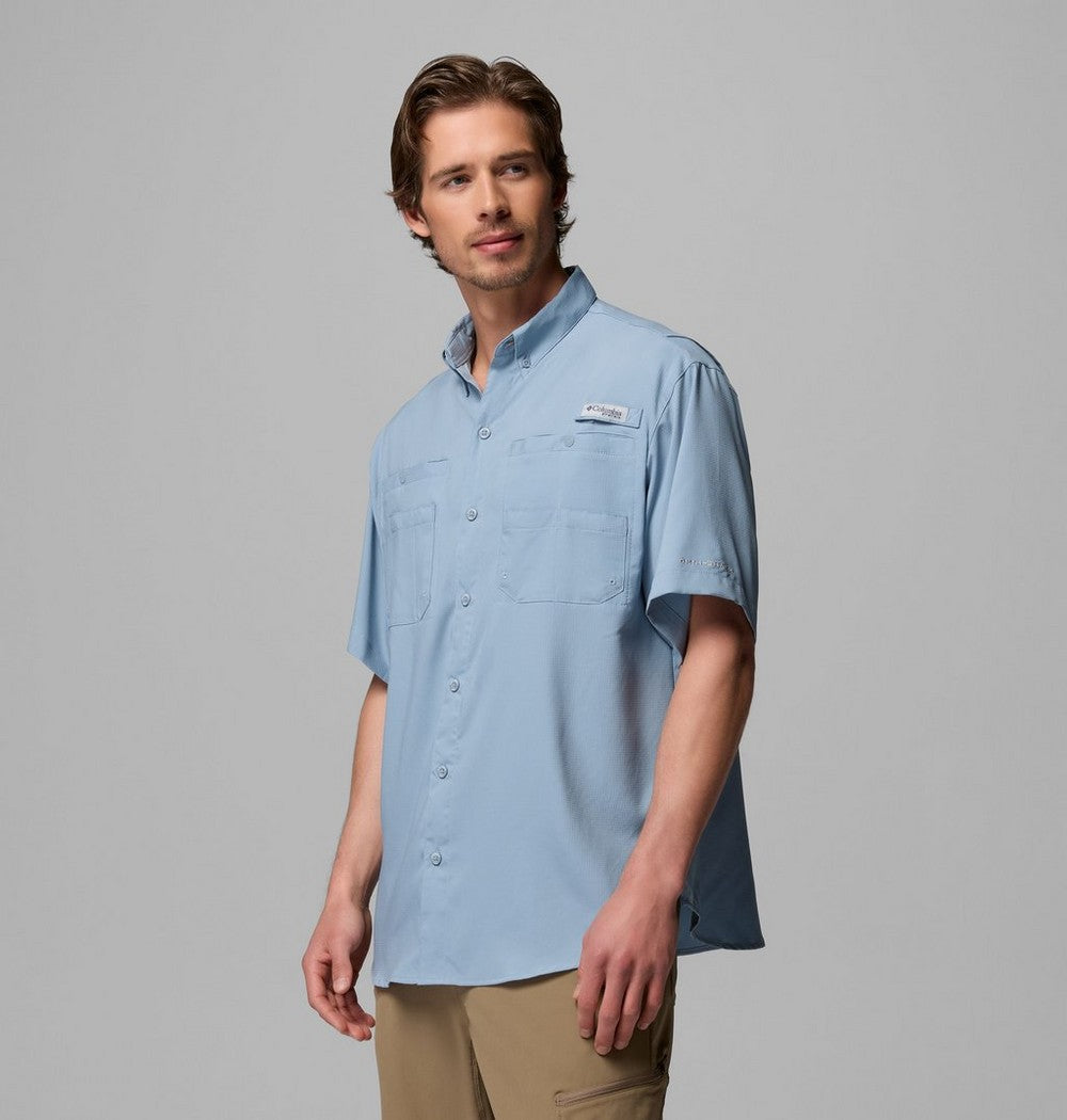 Men's Short-Sleeve Fishing Shirt - Blue
