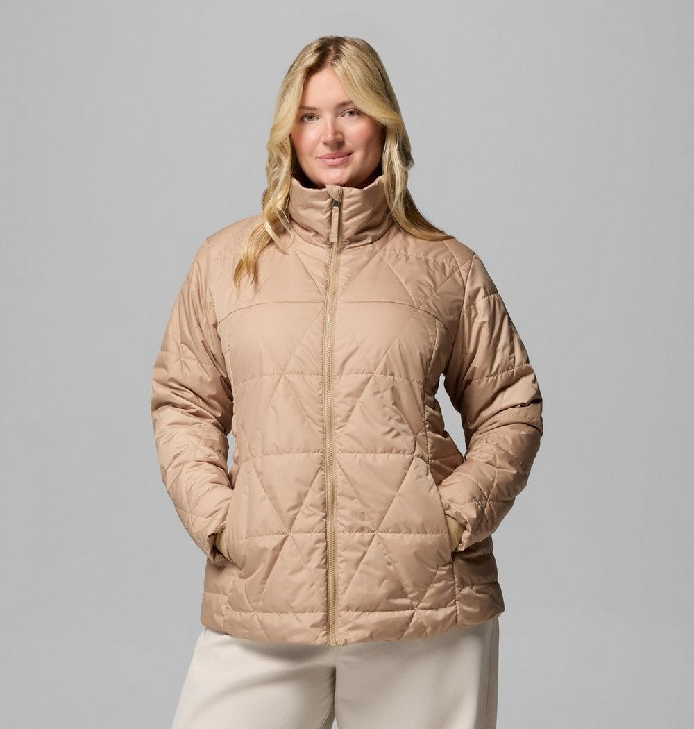 Women's Plus 3-In-1 Hooded Winter Jacket - Green