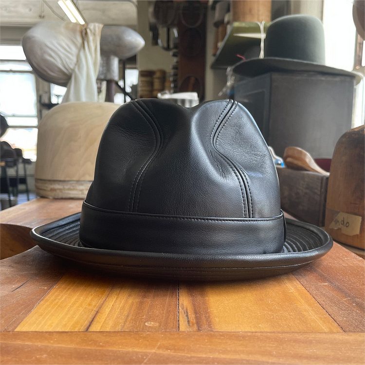 O'Neil Leather Fedora Hat