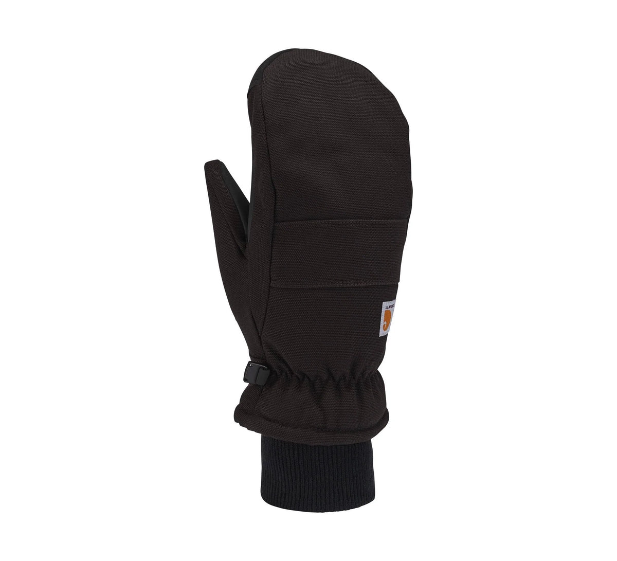 Women's Insulated Canvas Work Mittens - Black