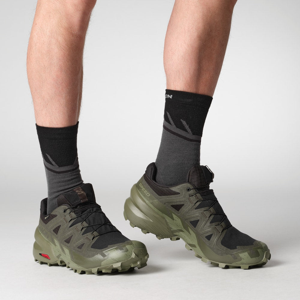 Men's Waterproof Trail Running Shoes - Black