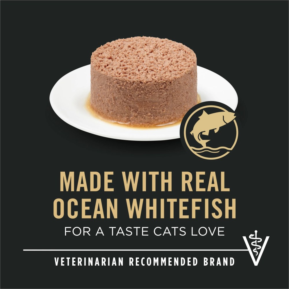 Purina Pro Plan Urinary Tract Health Ocean Whitefish Wet Cat Food 5.5 oz Cans 24 Pack