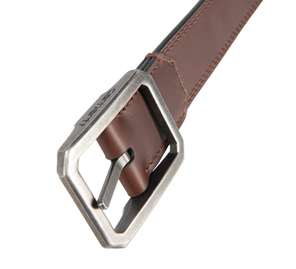 Reversible Full-Grain Leather Belt - Brown