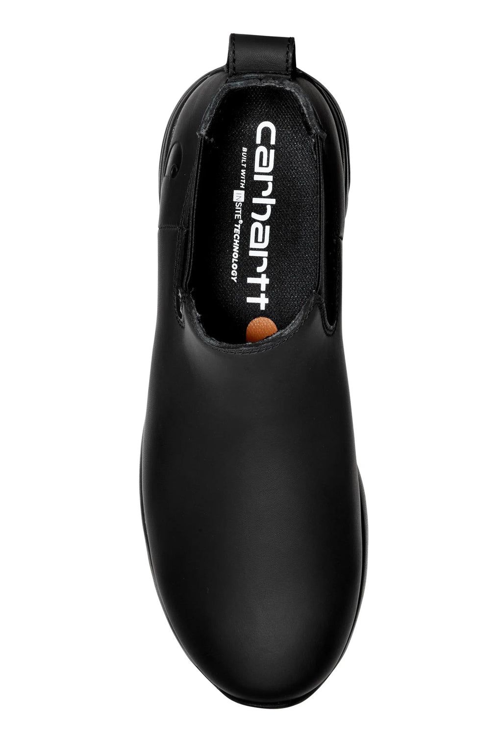 4-Inch Water-Resistant Nano Toe Pull-On Boot - Black