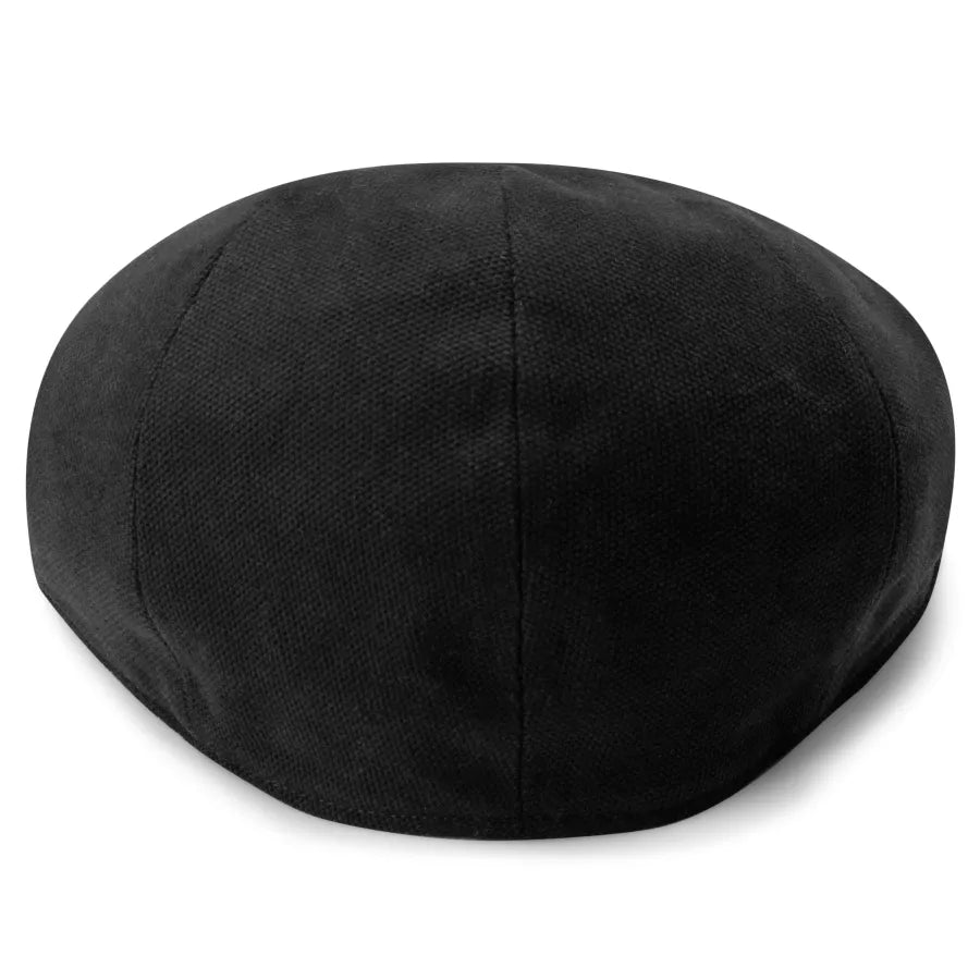 Mario Black Moda Flat Cap
