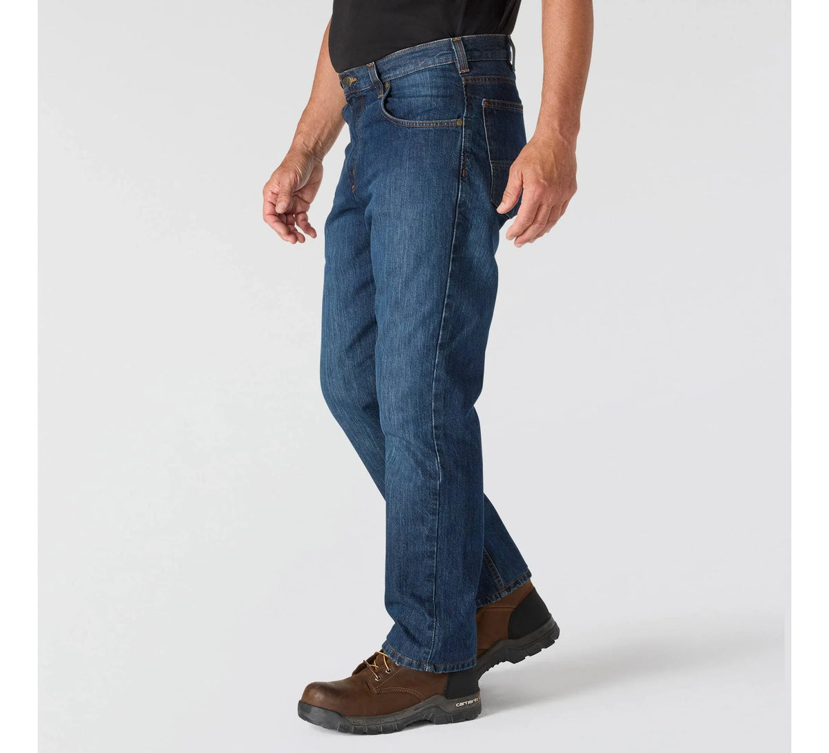 Men's Relaxed Straight Work Jeans - Deep Creek