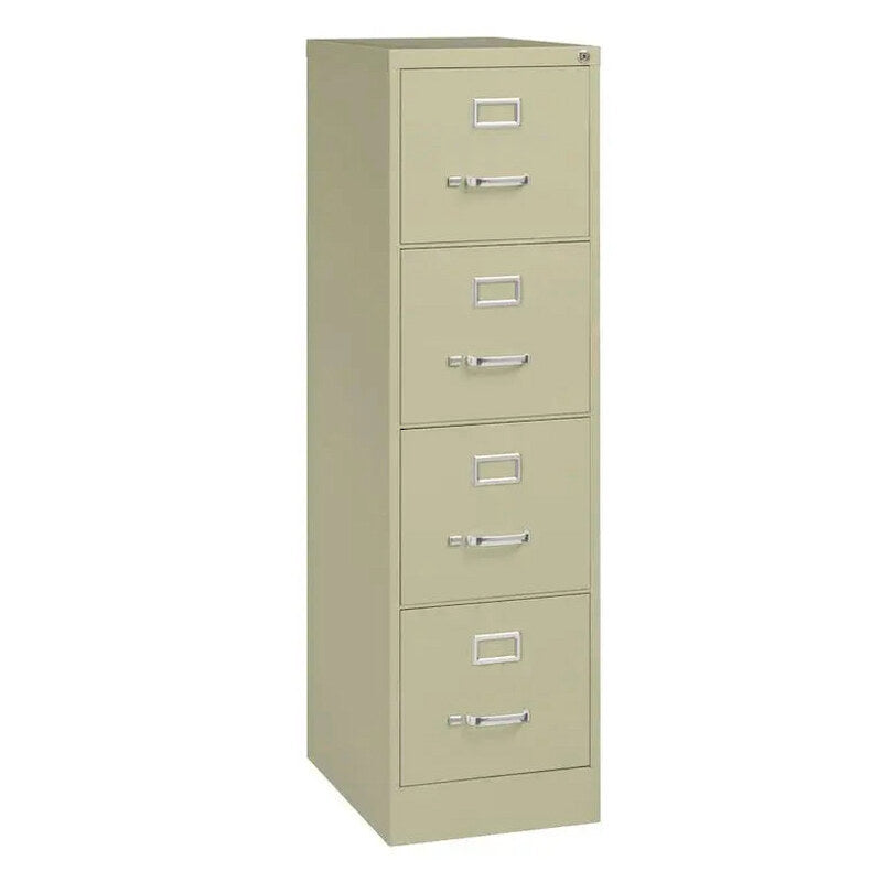 Hirsh Commercial Four-Drawer Vertical Letter File Cabinet, 22D