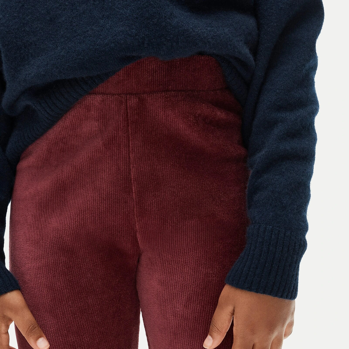 Girls' Stretch Corduroy Leggings - Black