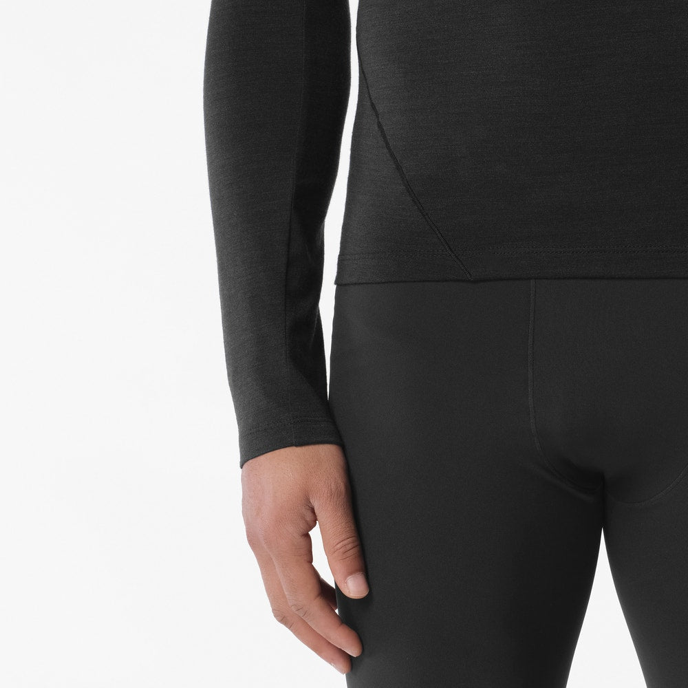 Men's Merino Blend Long Sleeve Base Layer - Antler