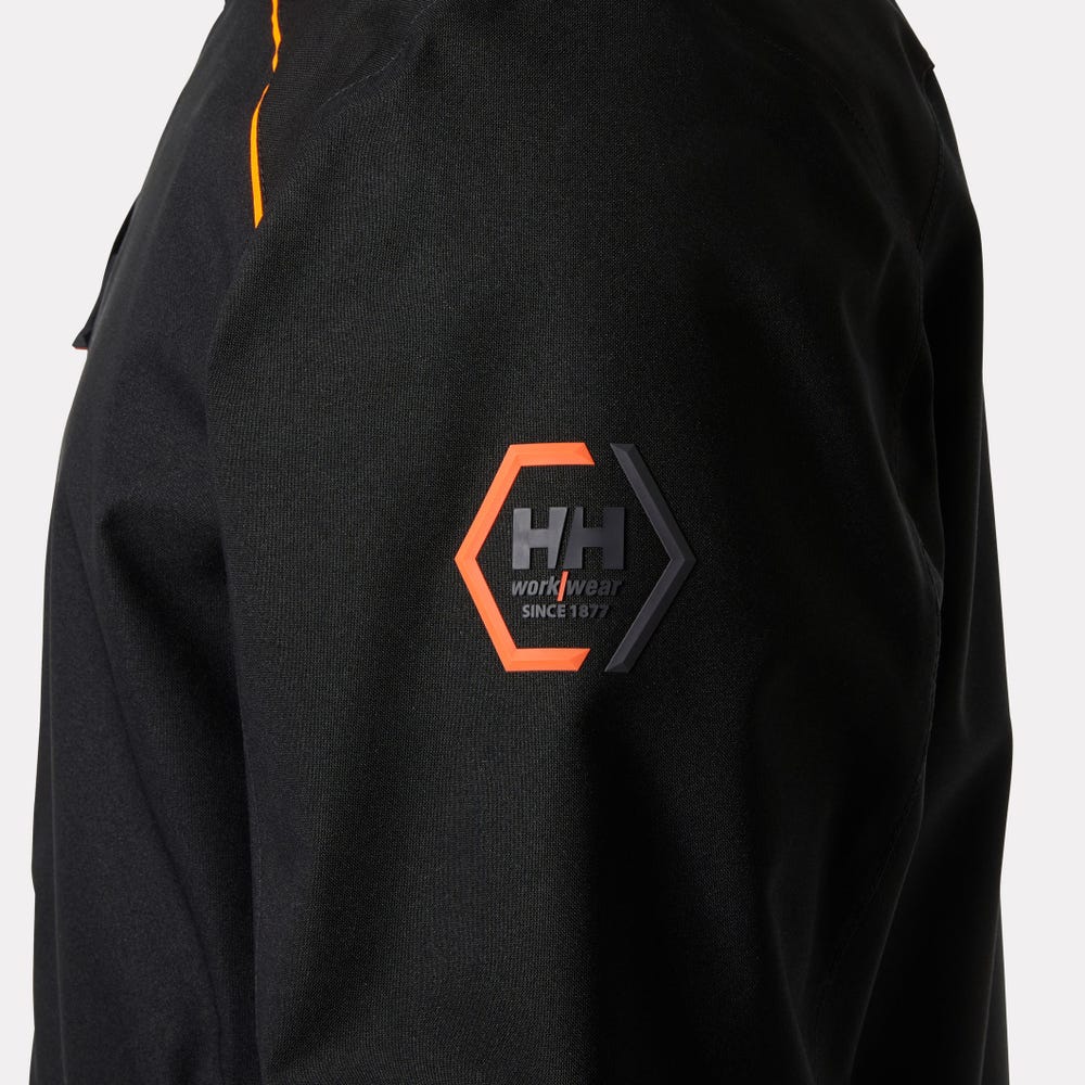 Waterproof Stretch Shell Work Jacket - Black
