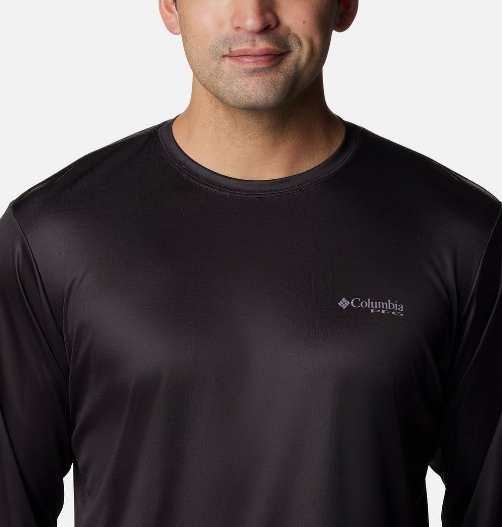 Men's Long Sleeve Fishing Shirt - Blue Navy