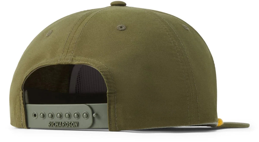 Shield Patch Snapback Cap - Loden