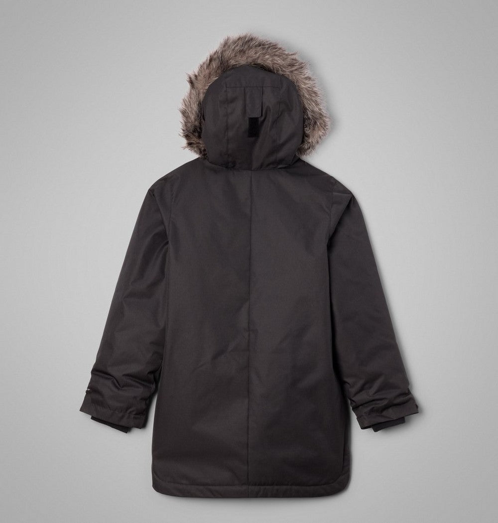 Girls' Long Insulated Parka - White