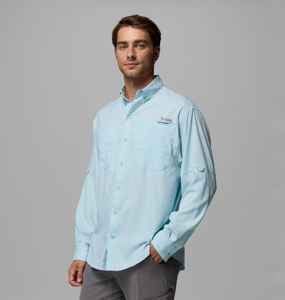 Men's Long-Sleeve Fishing Shirt - Teal