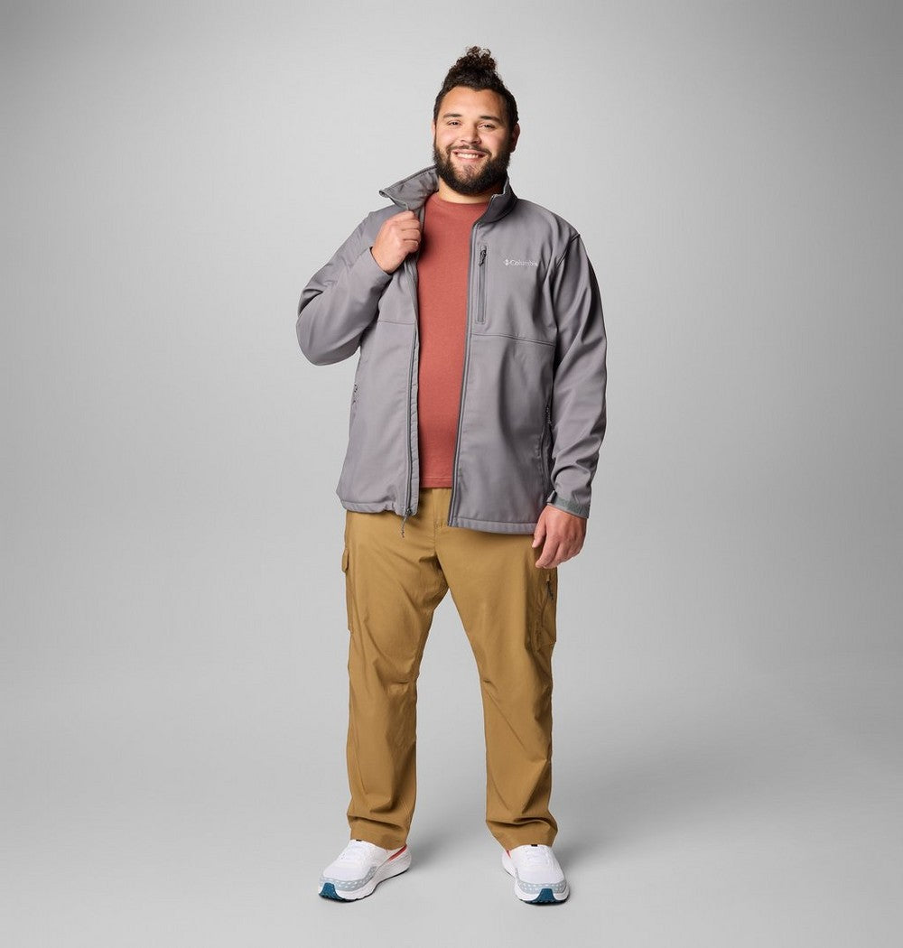 Men's Big Softshell Jacket - Grey