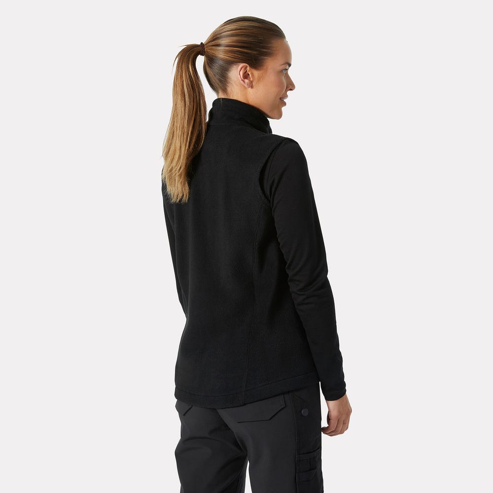 Women's Fleece Work Vest - Black