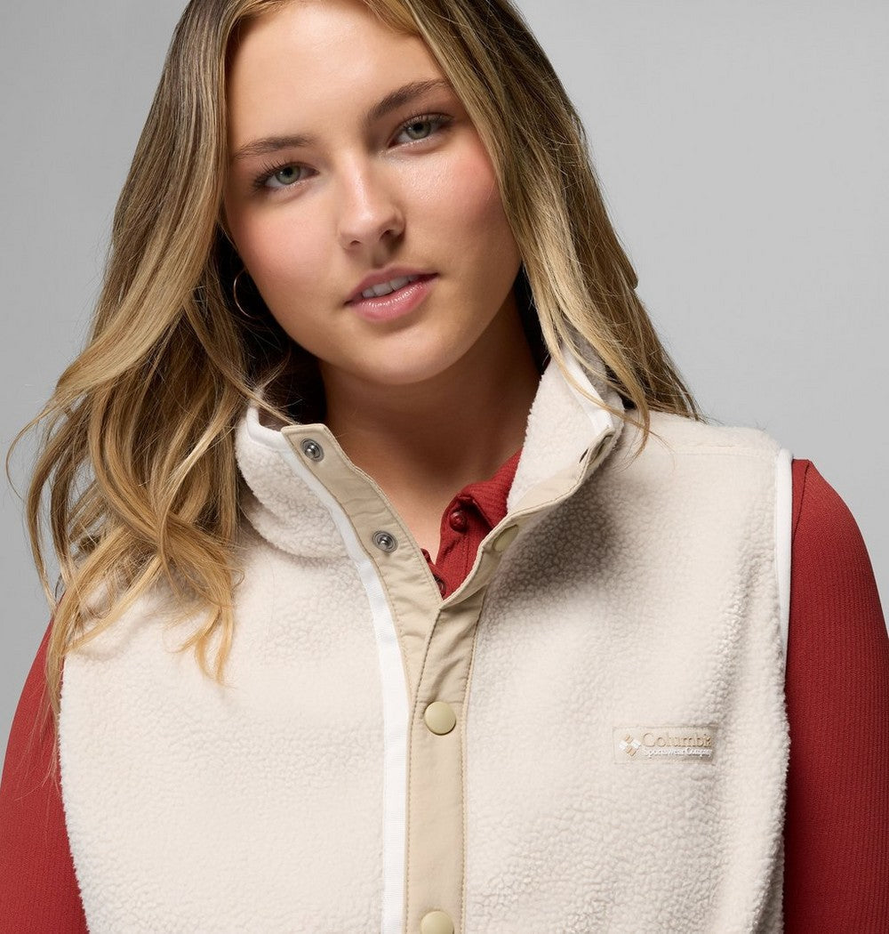 Women's Sherpa Fleece Vest - Black