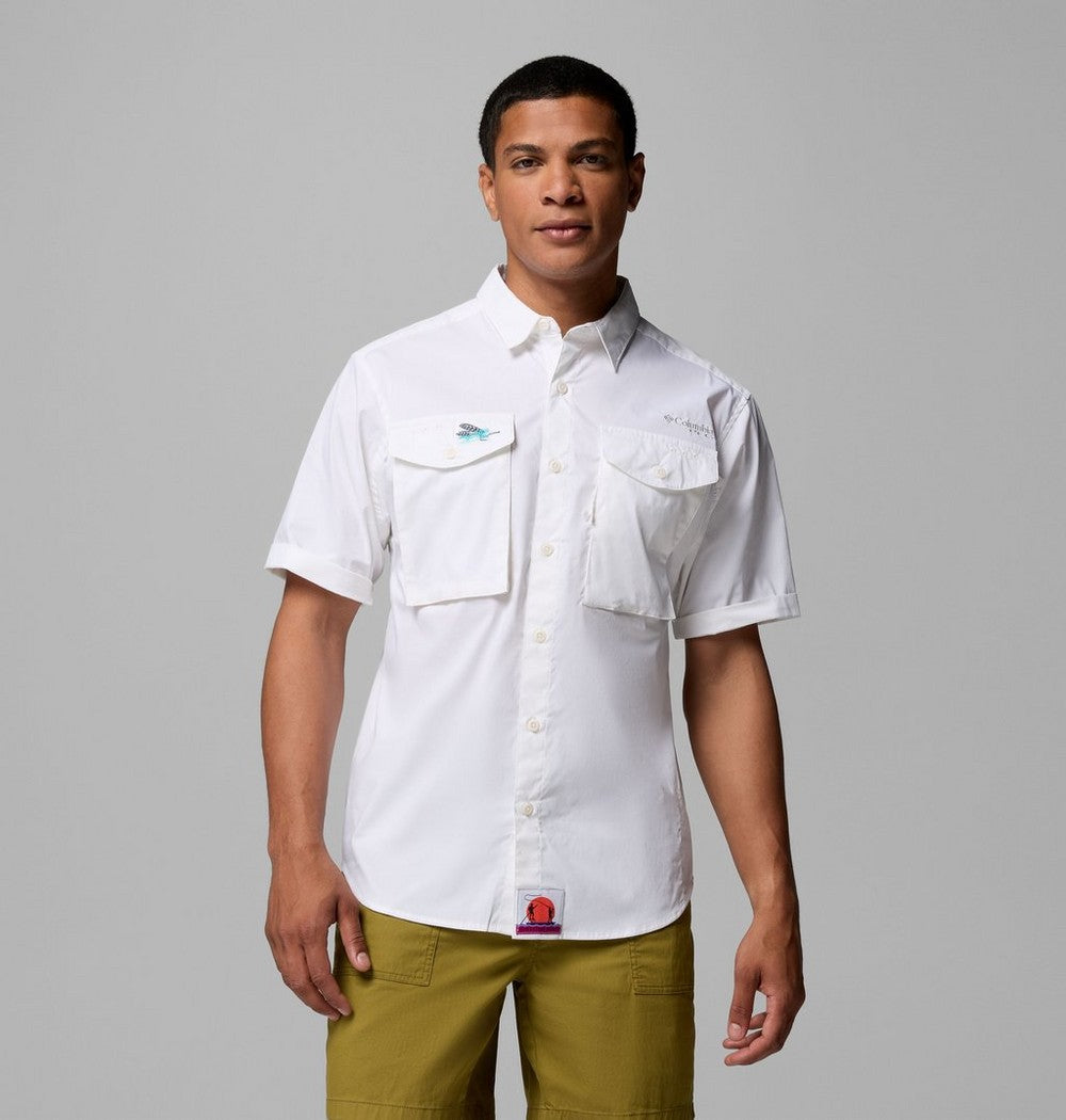 Men's Short Sleeve Fishing Shirt - Teal