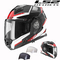 LS2 Carbon Fiber Flip-Up Motorcycle Helmet - FF901 Advant X+