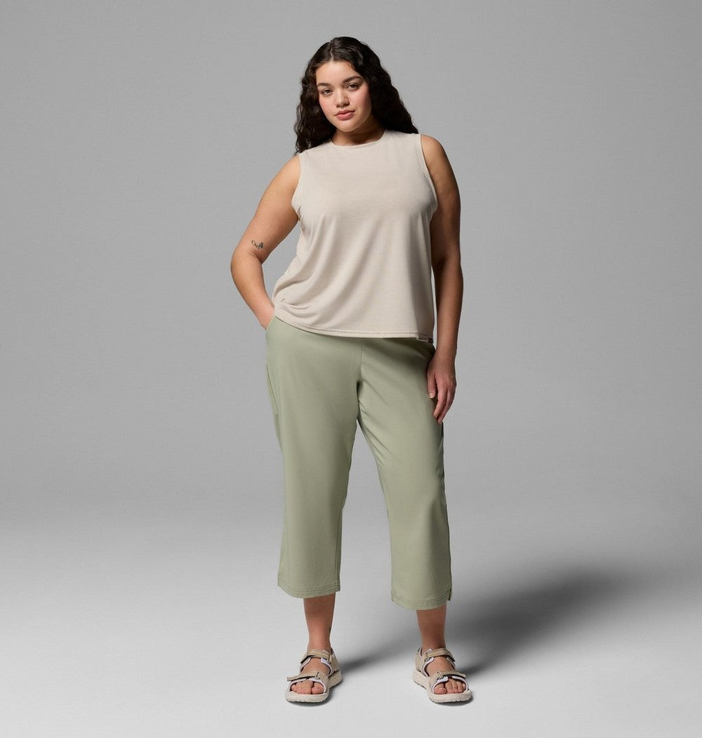 Women's Plus UPF 50 Stretch Tank - Grey