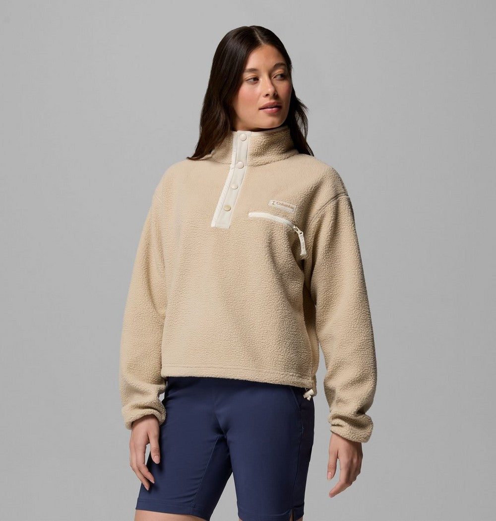 Women's Cropped Half-Snap Fleece Pullover