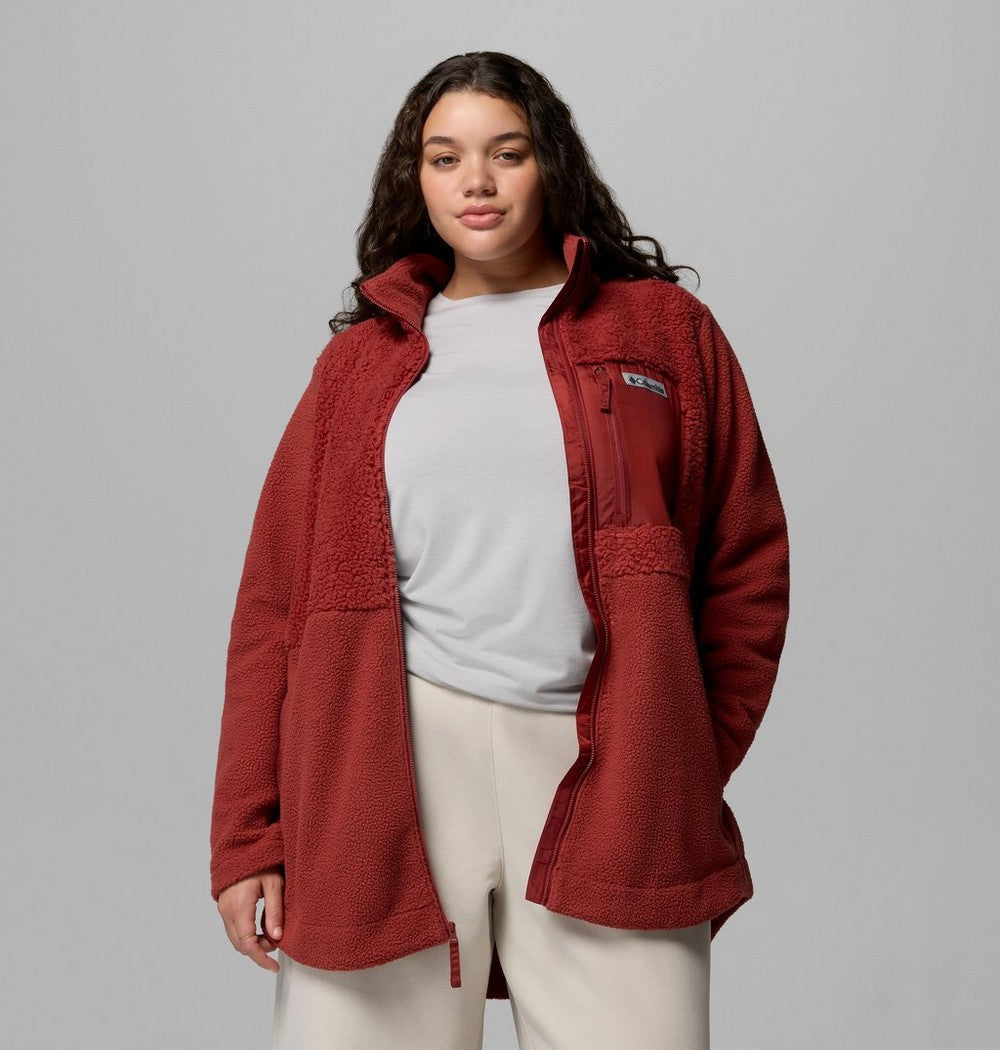 Women's Plus Sherpa Full-Zip Fleece - Grey