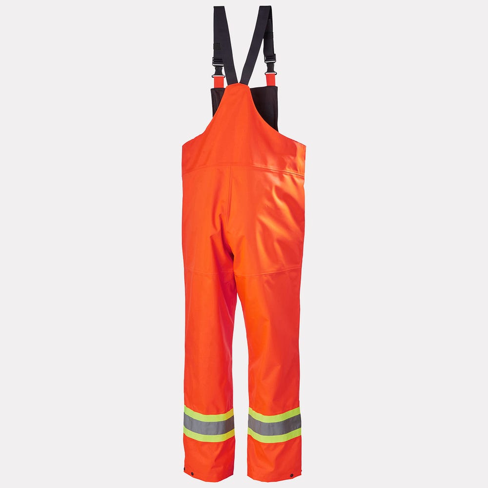 High-Visibility Waterproof Shell Bib Pants - Orange