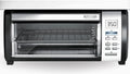 BLACK+DECKER SpaceMaker Under-Counter Toaster Oven, Black/Stainless Steel - TROS1000D