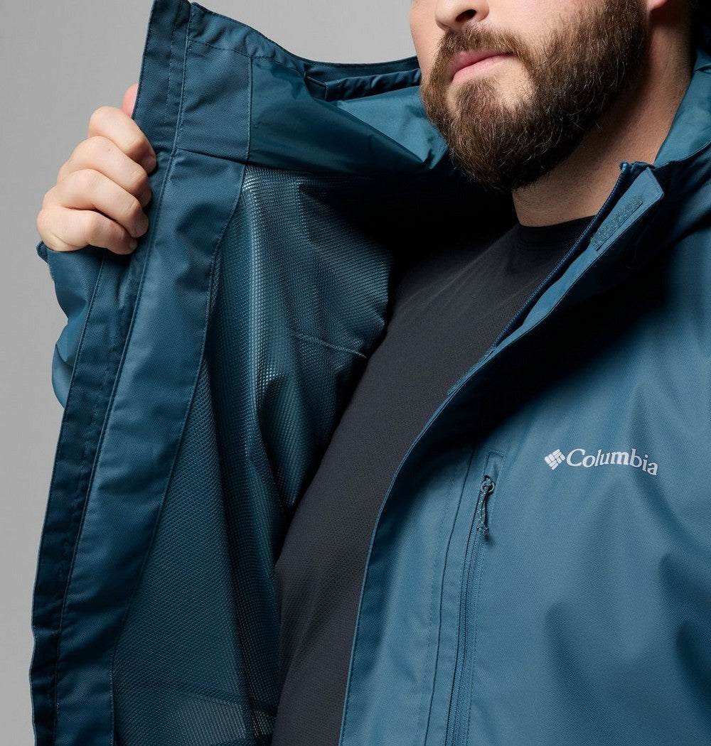 Men's Big Waterproof Rain Jacket - Red