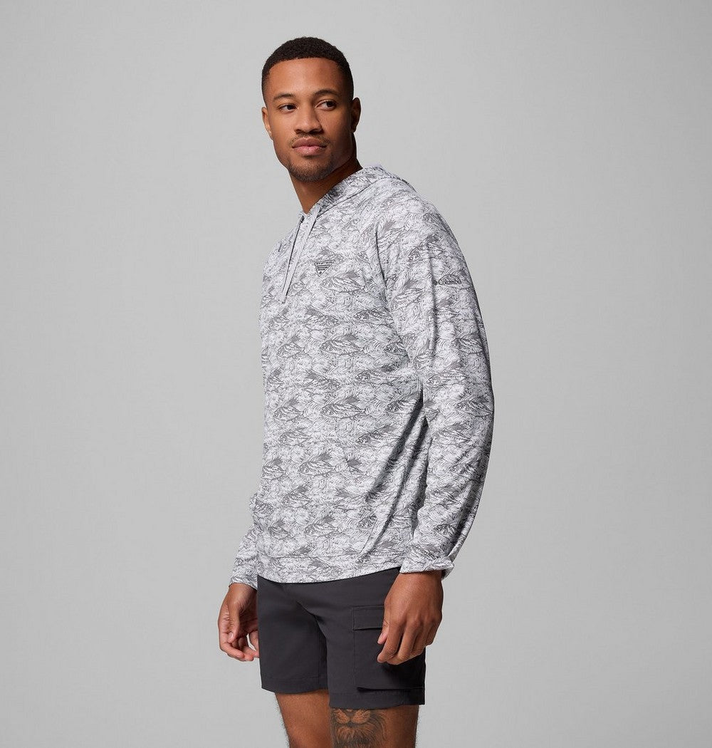 Men's UPF 40 Fishing Hoodie - Gray