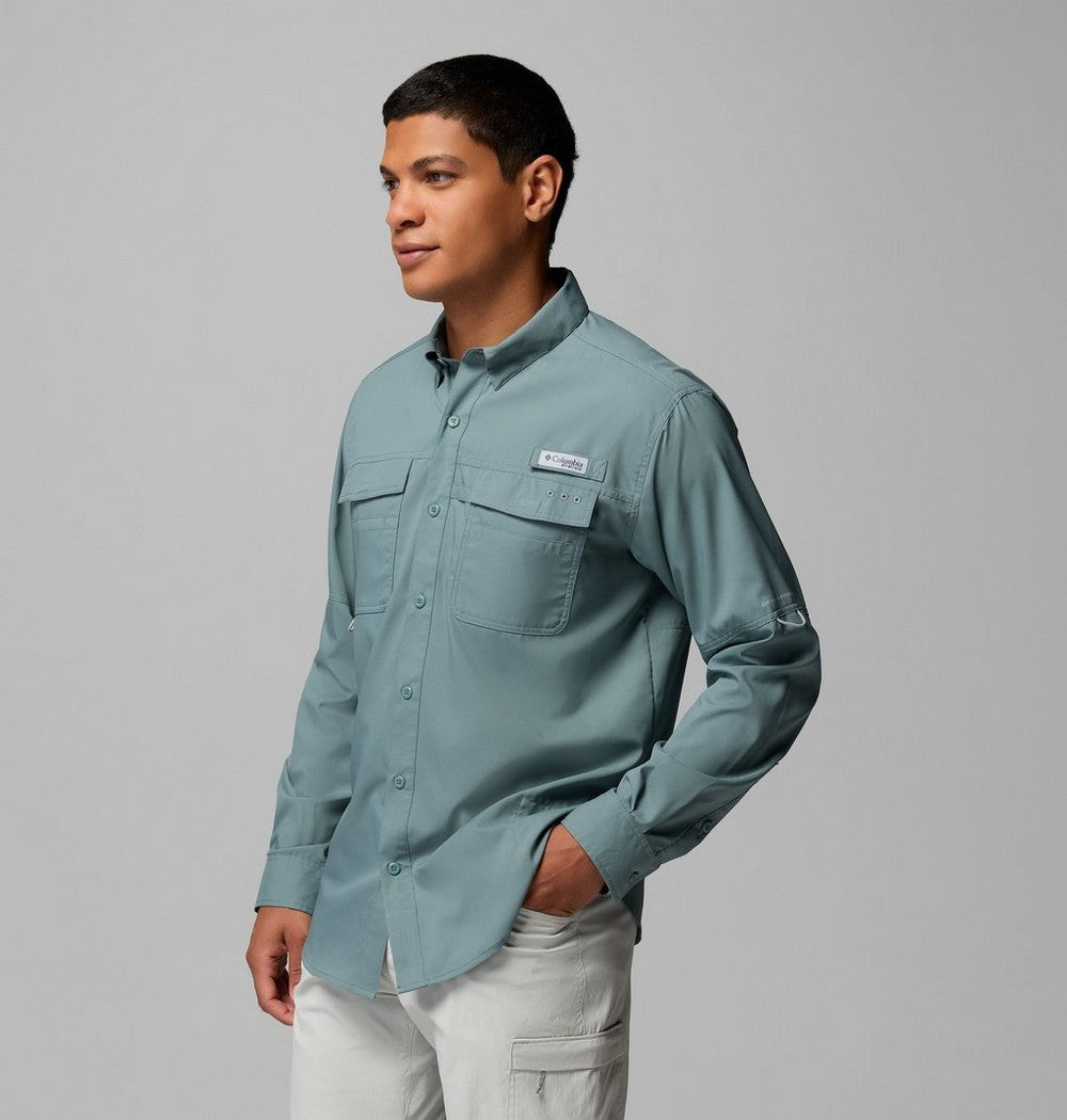 Men's Long Sleeve Fishing Shirt - White