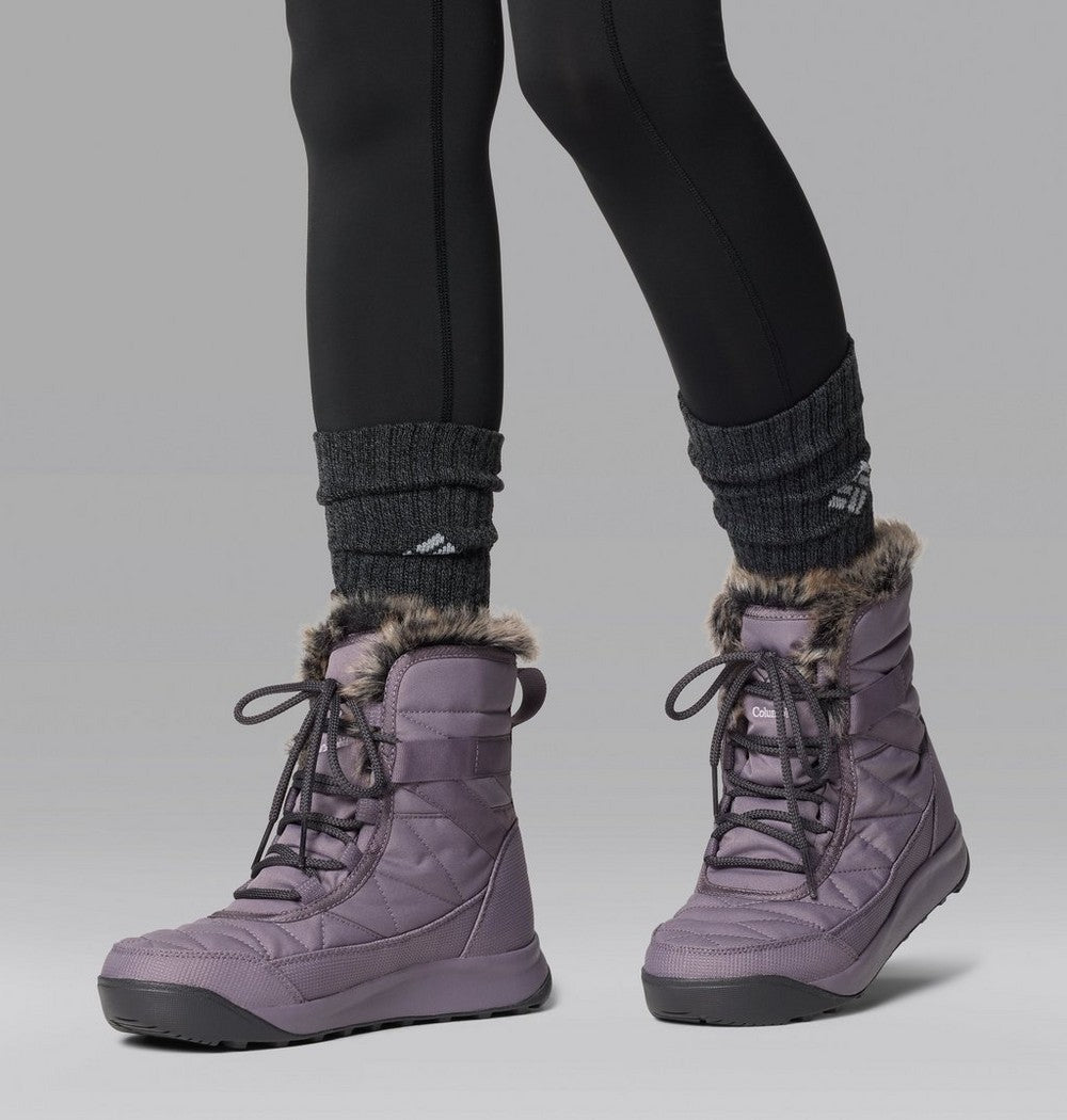 Women's Insulated Winter Ankle Boot - Gray Purple