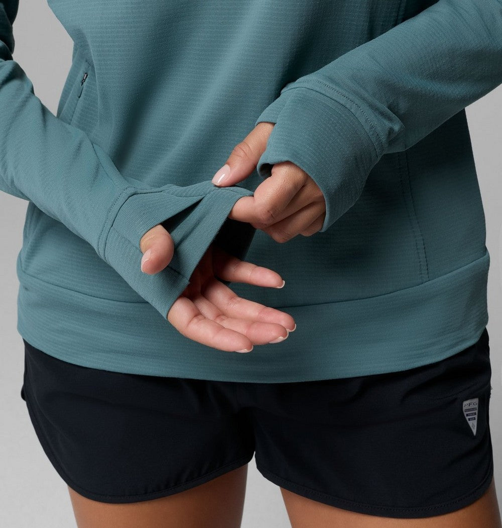Women's UPF 50 Long Sleeve Crew - Gray