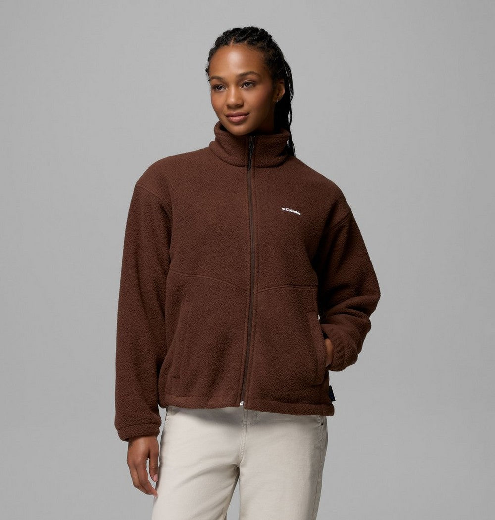 Women's Full-Zip Fleece Jacket - Tobacco