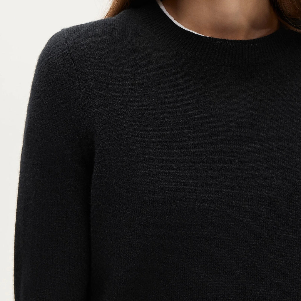 Cashmere Classic-Fit Crewneck Sweater - Black