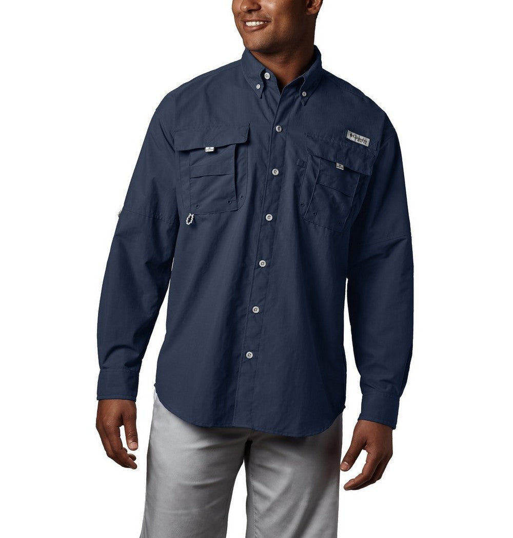 Men's Tall Long-Sleeve Vented Fishing Shirt - Gray