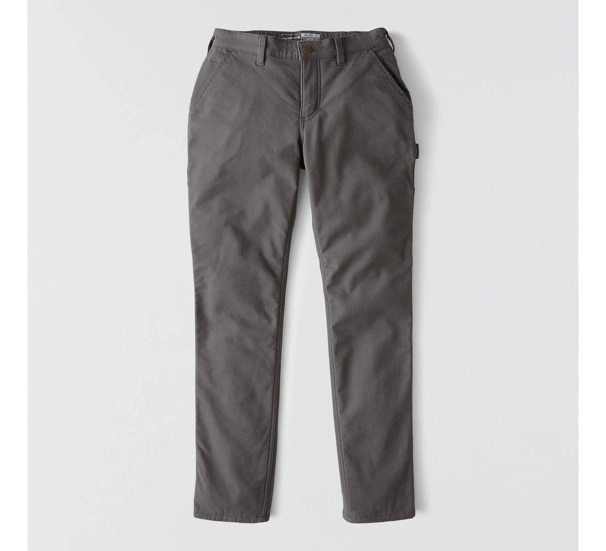 Women's Fleece-Lined Stretch Canvas Work Pants - Shadow