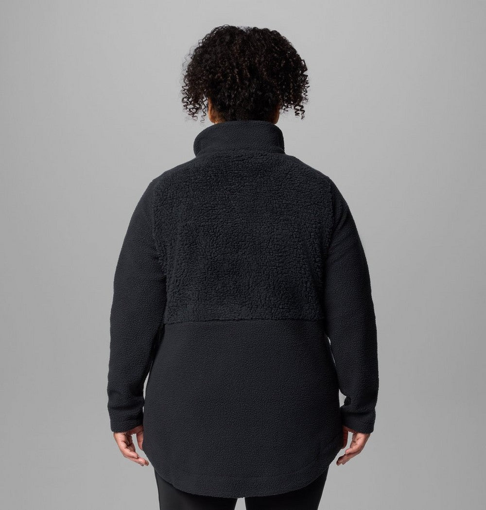 Women's Plus Sherpa Full-Zip Fleece - Grey