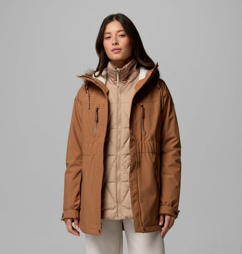 Women's 3-In-1 Hooded Jacket - Camel