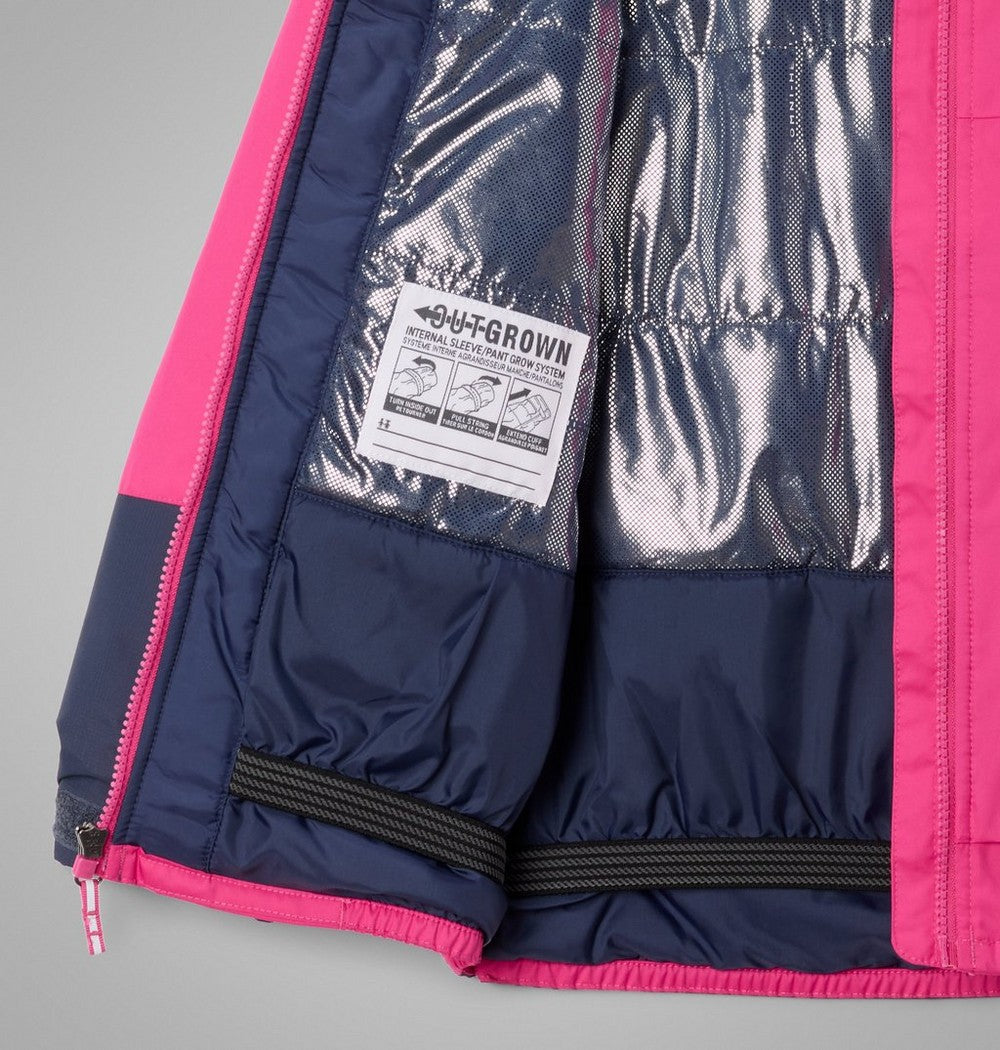 Girls' Waterproof Insulated Ski Jacket - Pink Red