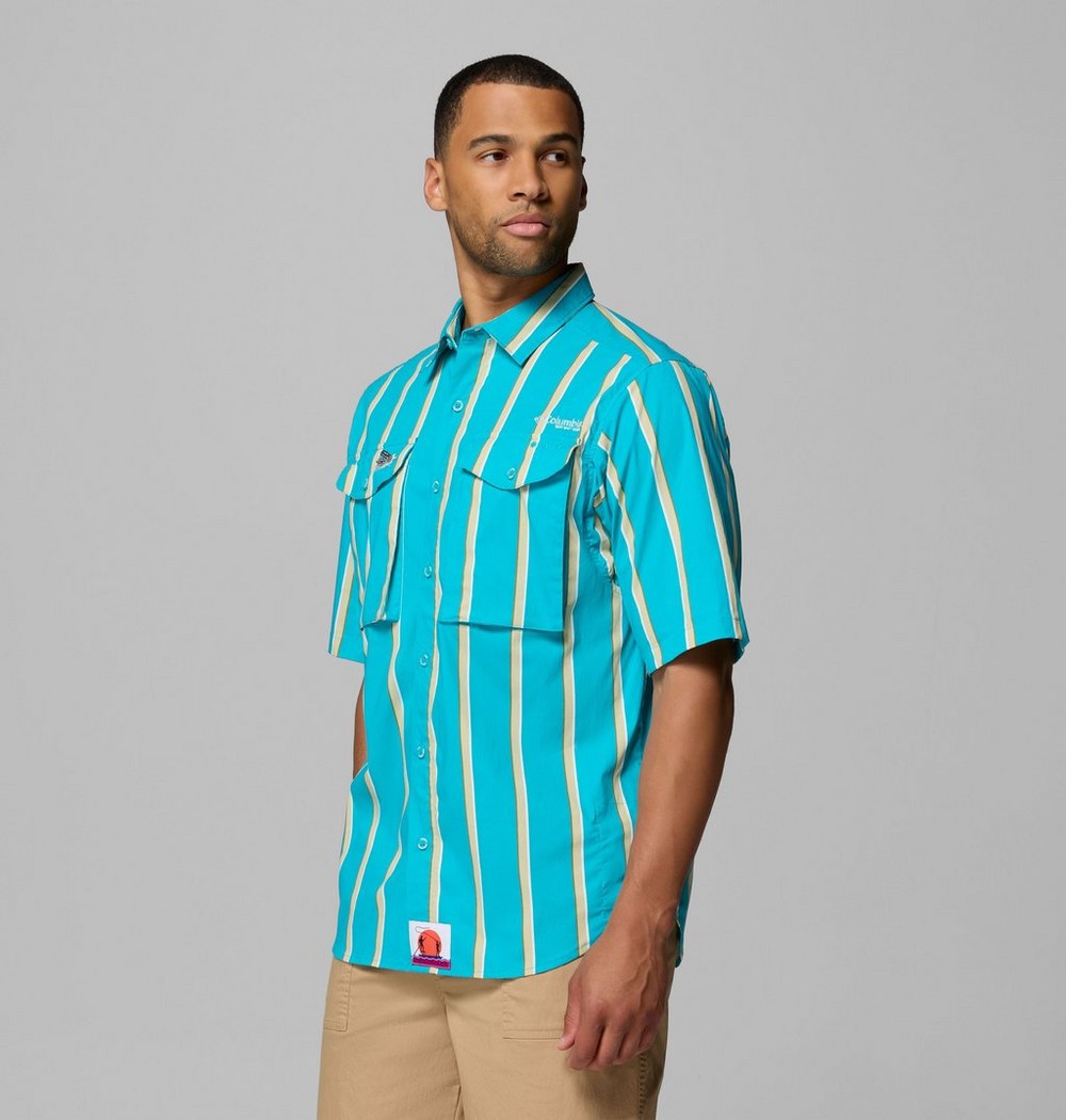 Men's Printed Short Sleeve Fishing Shirt