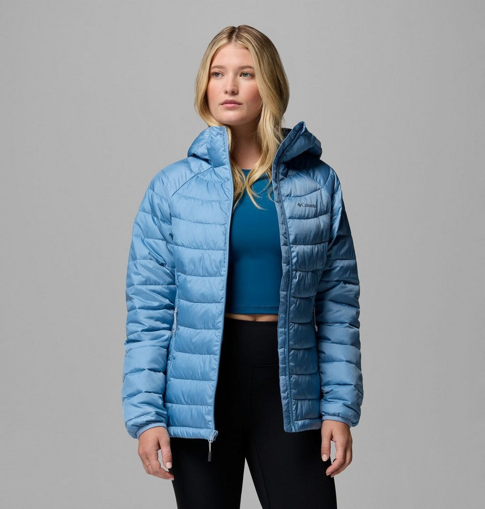 Women's Hooded Puffer Jacket - Navy