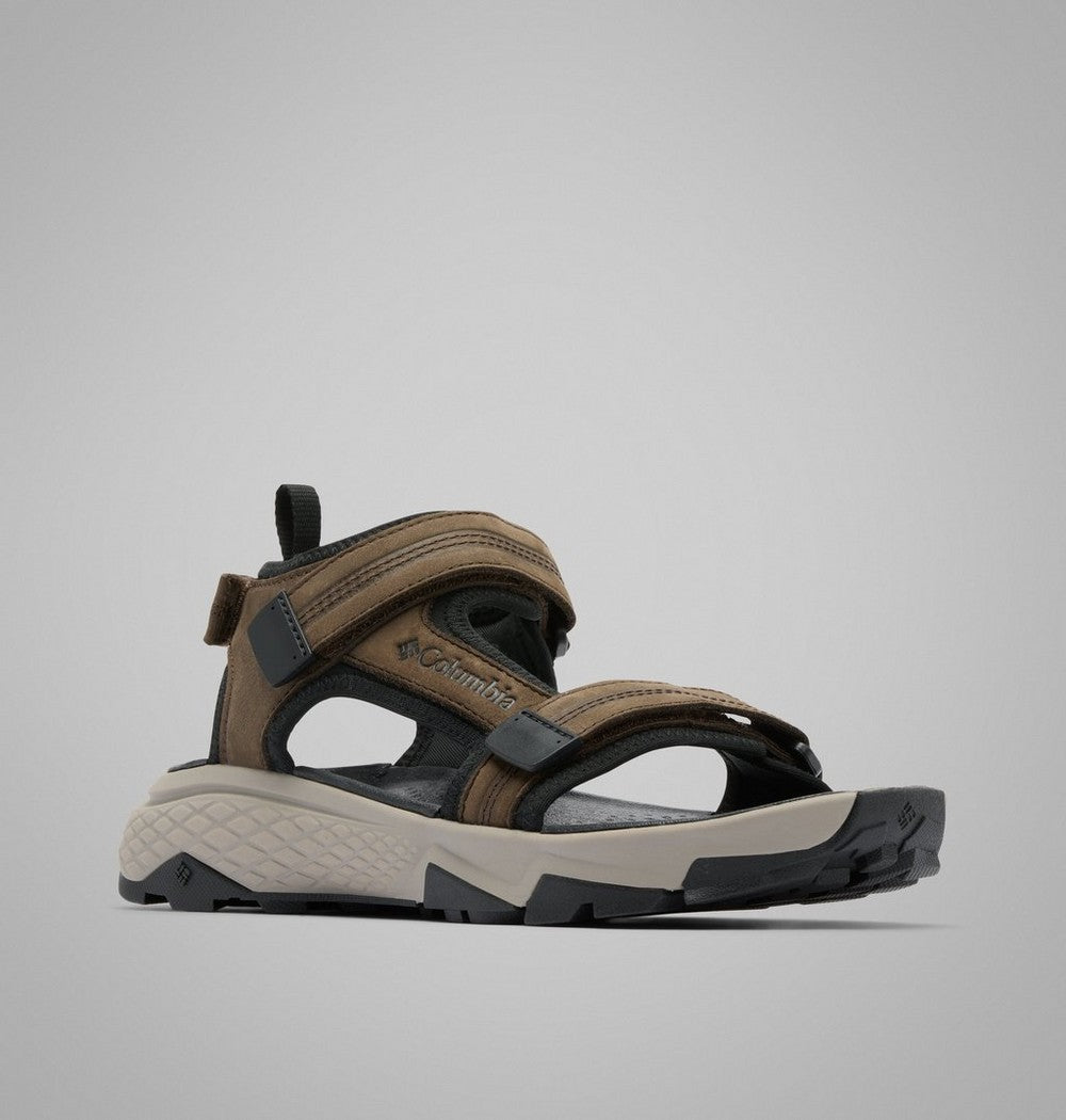 Men's Nubuck Leather Trail Sandal - Black