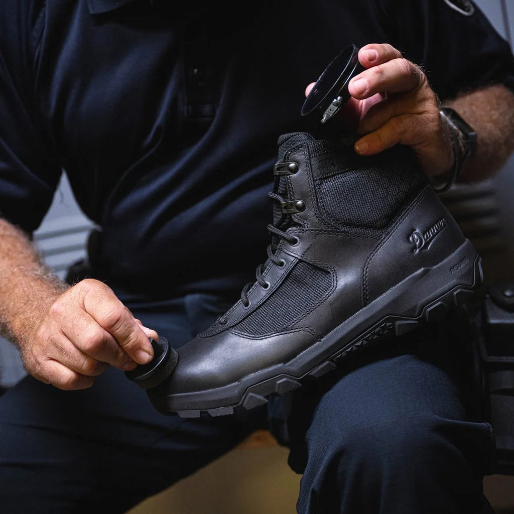 Men's Waterproof Side-Zip Duty Boot - Black