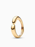 Gold-Plated Character Hug Ring