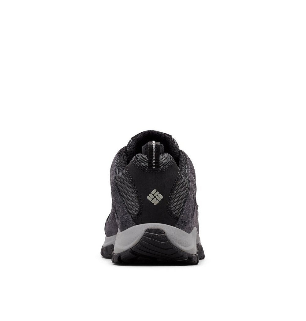 Men's Leather And Mesh Hiking Shoes - Gray