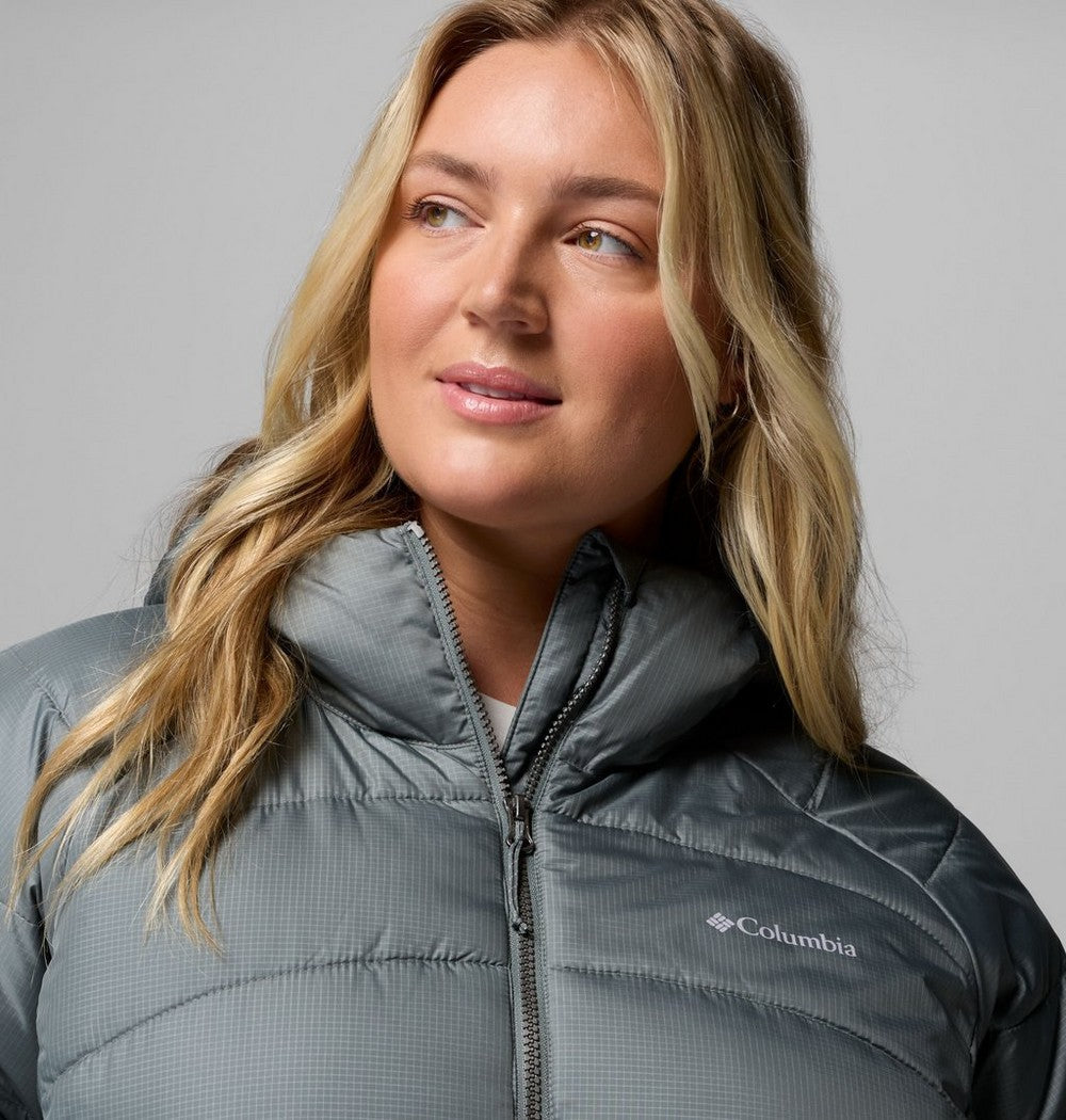 Women's Plus Size Insulated Hooded Jacket - Blue