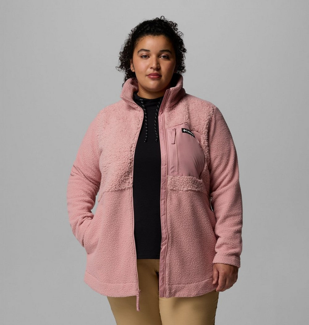 Women's Plus Sherpa Full-Zip Fleece - Grey