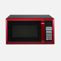 Hamilton Beach Microwave Oven 0.9 Cu. Ft., 900W, Red Stainless Steel