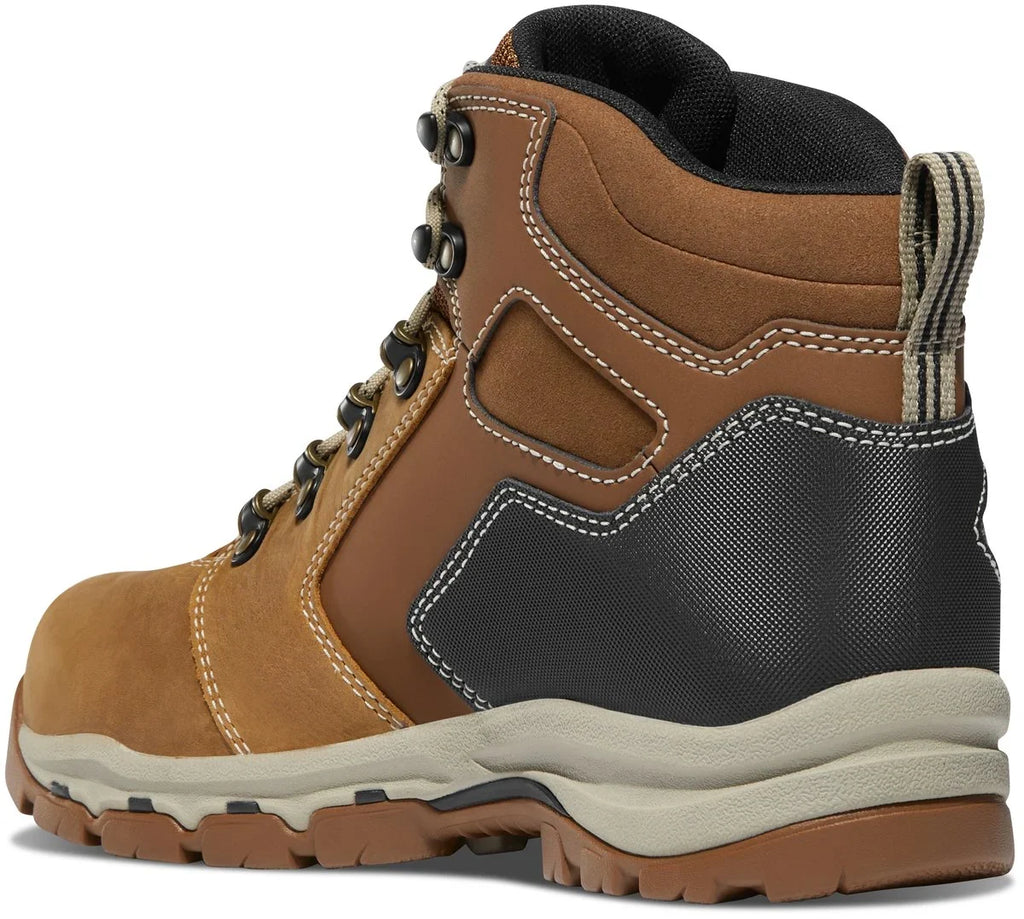 Men's Waterproof Safety-Toe Work Boots - Tan Black